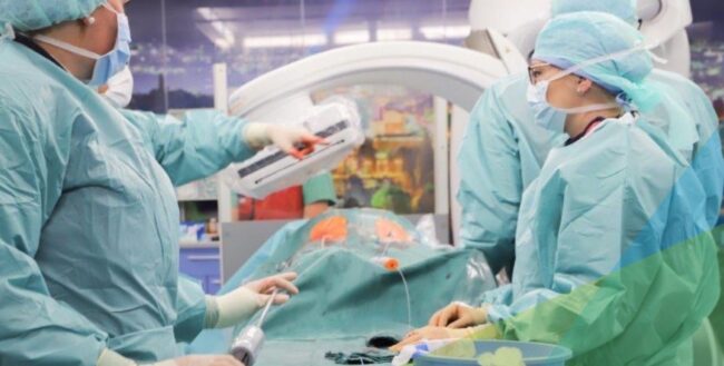 Operationsteam in der Klinik für Gefäßchirurgie